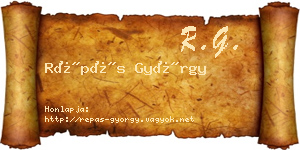 Répás György névjegykártya