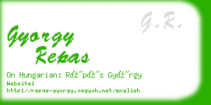 gyorgy repas business card